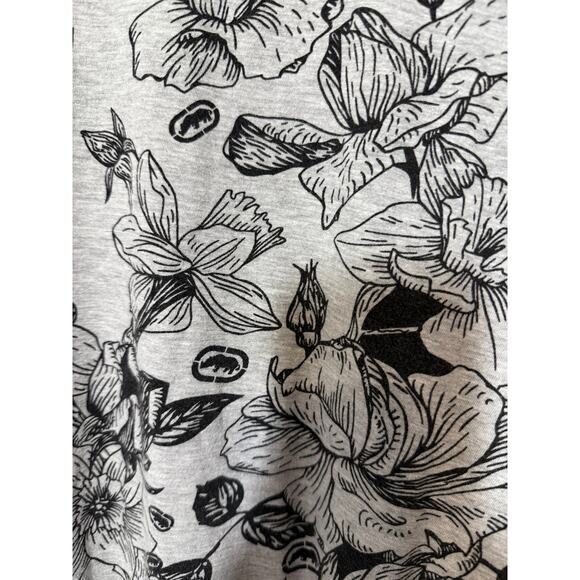 Ecko Unltd T-Shirt M Gray Floral Logo Graphic Tee Streetwear Y2K Skate Style - Picture 5 of 8